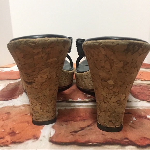 Cole Haan Strappy Crisscross Cork Sole Sandals - Picture 4 of 7